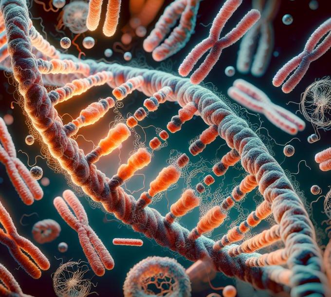 DNA-rihma ja kromosomi