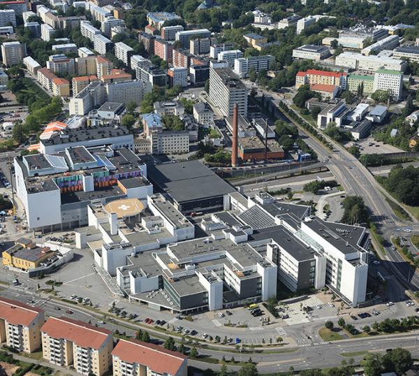 Ilmakuva Tyks T-sairaalasta.